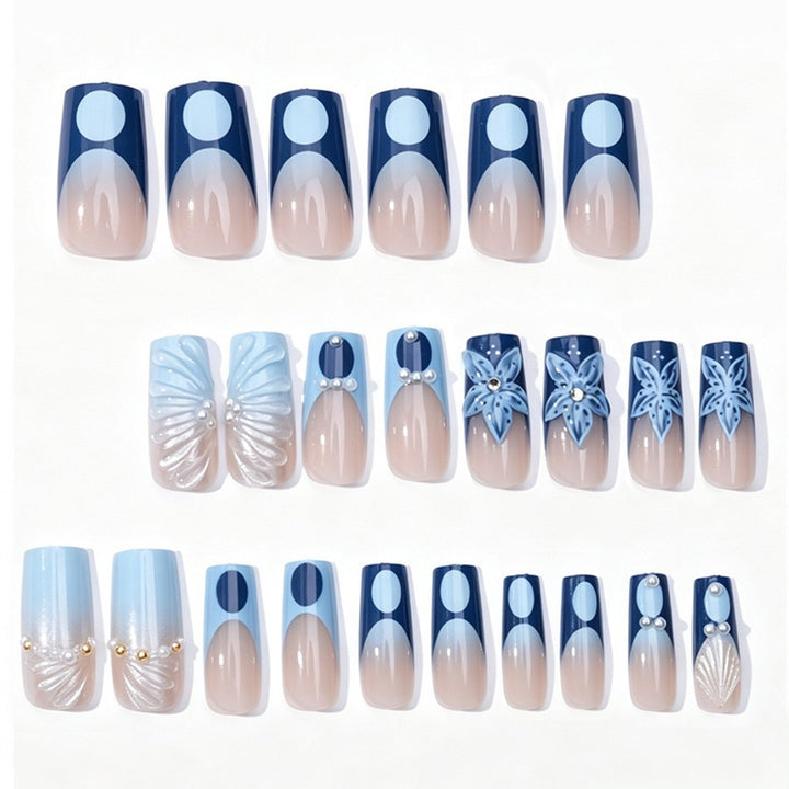 Artificial nail set with floral and elegant decorations Kalsten