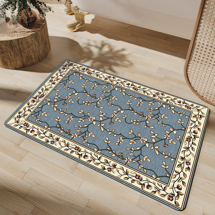 Floral-Patterned Luxury Bath Mat Kalsten