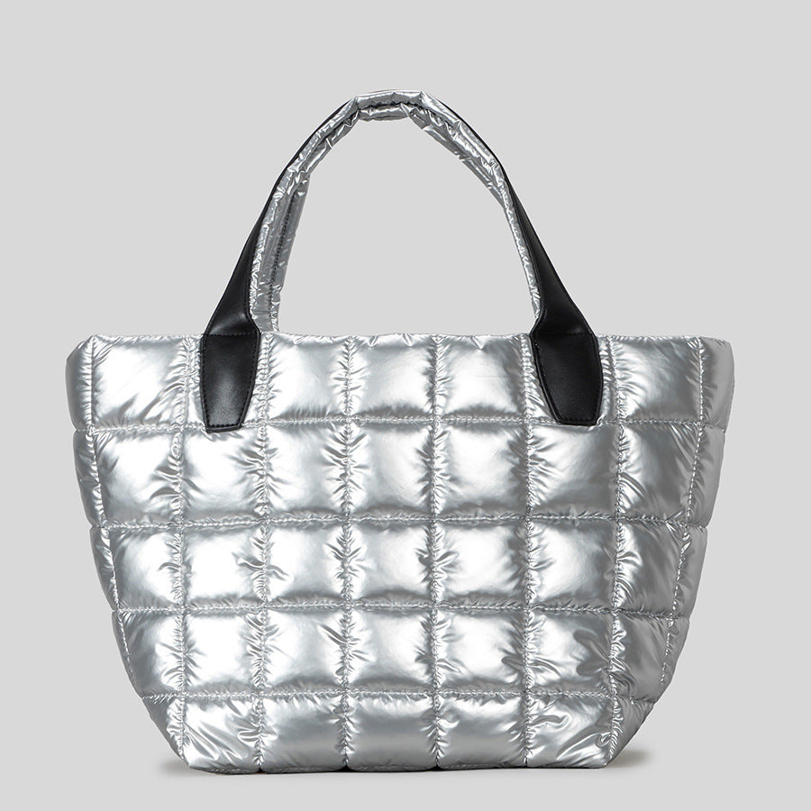 Quilted Puffer Tote Bag