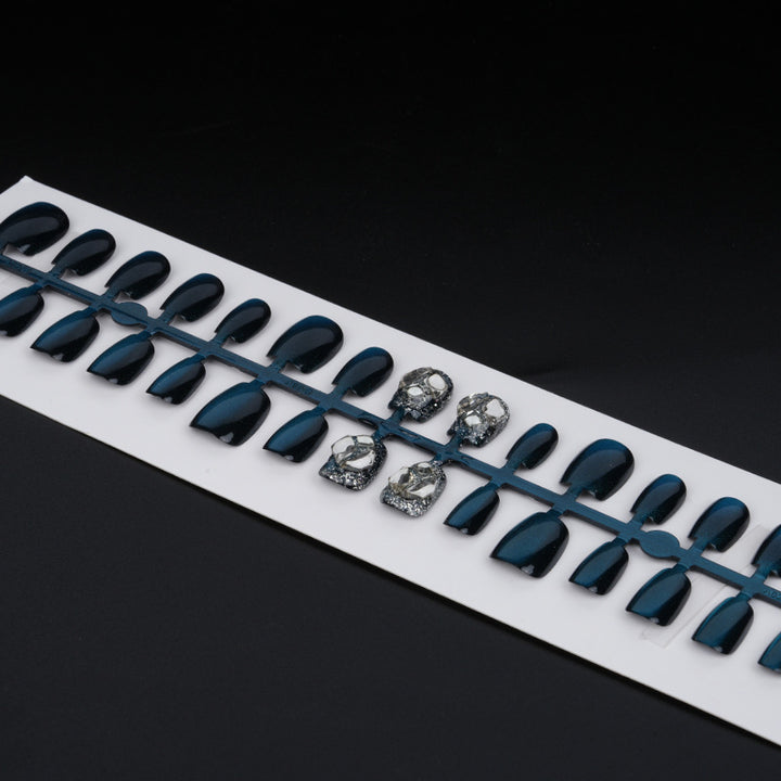Premium Rhinestone-Studded Press-On Nail Set Kalsten