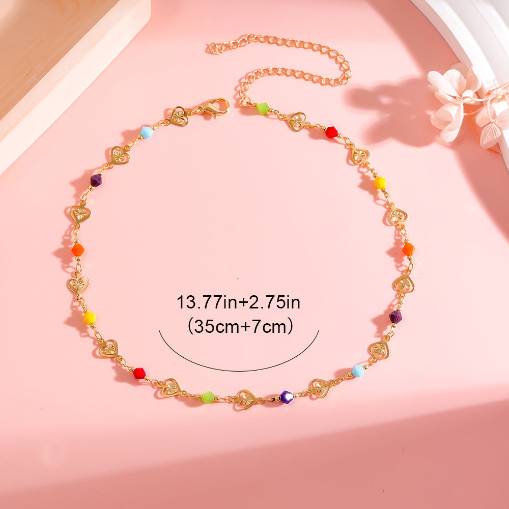 Colorful Heart Charm Bracelet Kalsten
