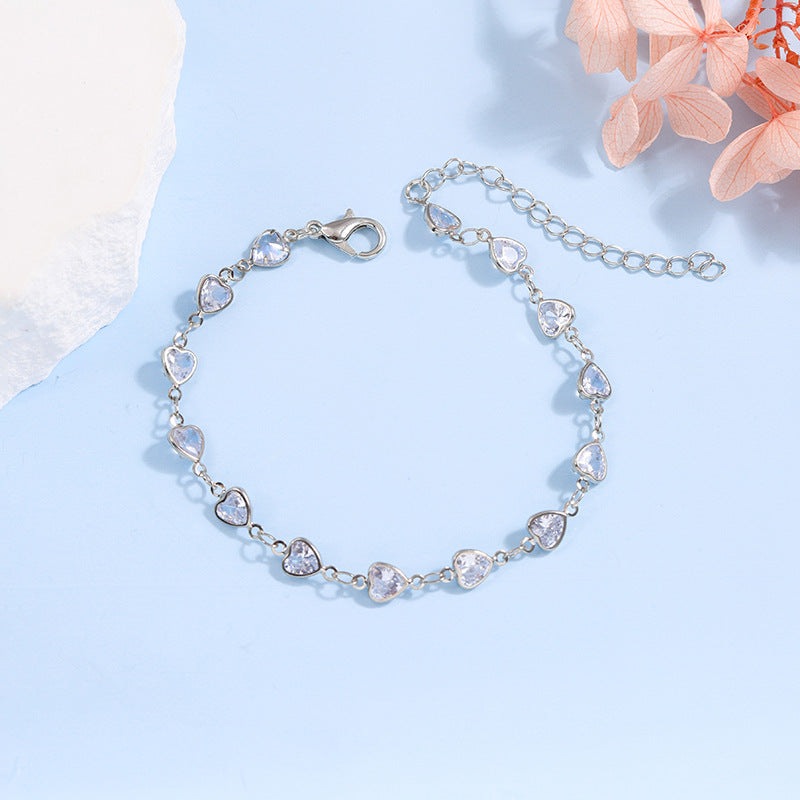 Elegant Glass Chain Bracelet Kalsten