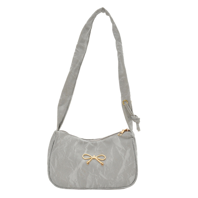 Elegant Bow-Embellished Shoulder Bag