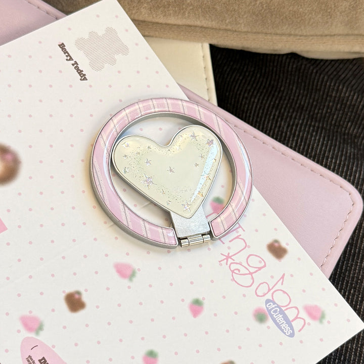 Hand mirror in playful heart design Kalsten