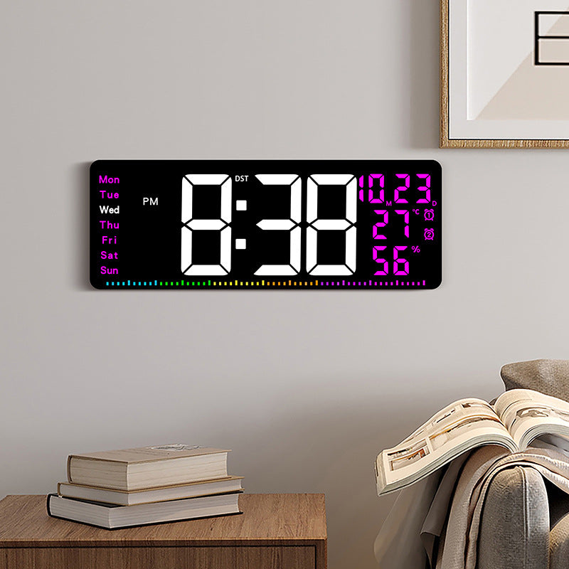 Digital alarm clock with large LED display and weather data Kalsten