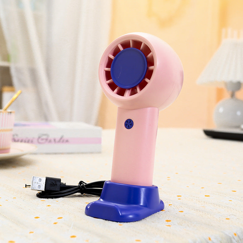 Women Portable Mini Hand Fan with USB Port Kalsten