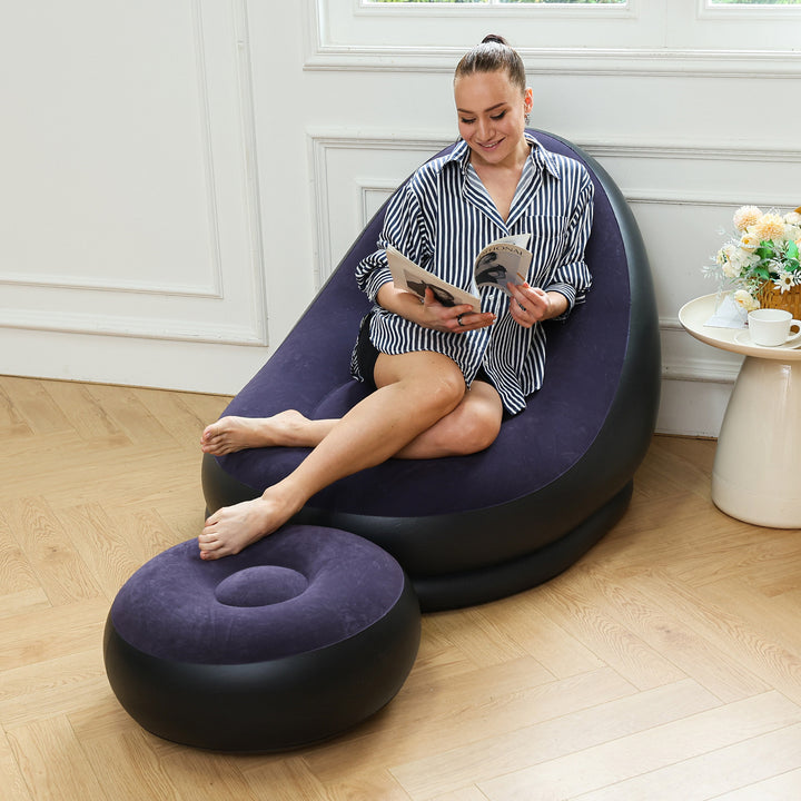 Women's Inflatable Comfort Sofa with Ergonomic Backrest Kalsten