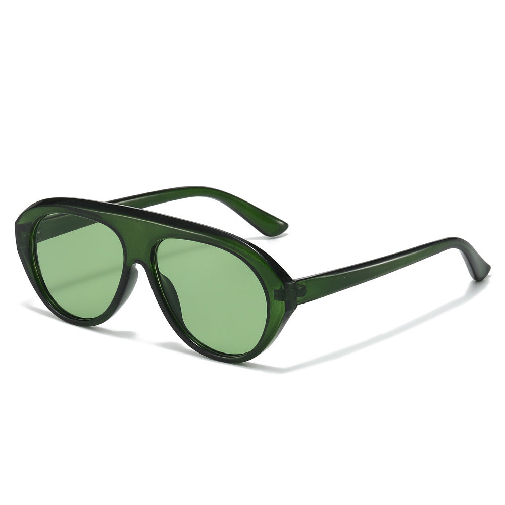 Oversized Geometric Aviator Sunglasses Kalsten