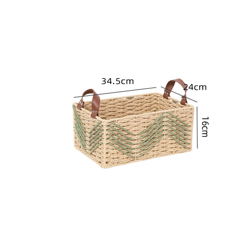 Handmade storage basket made of natural fibers Kalsten