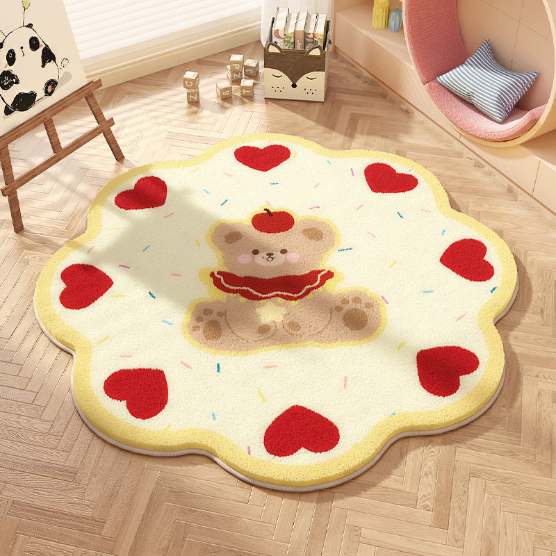 Cartoon Character Playful Area Rug