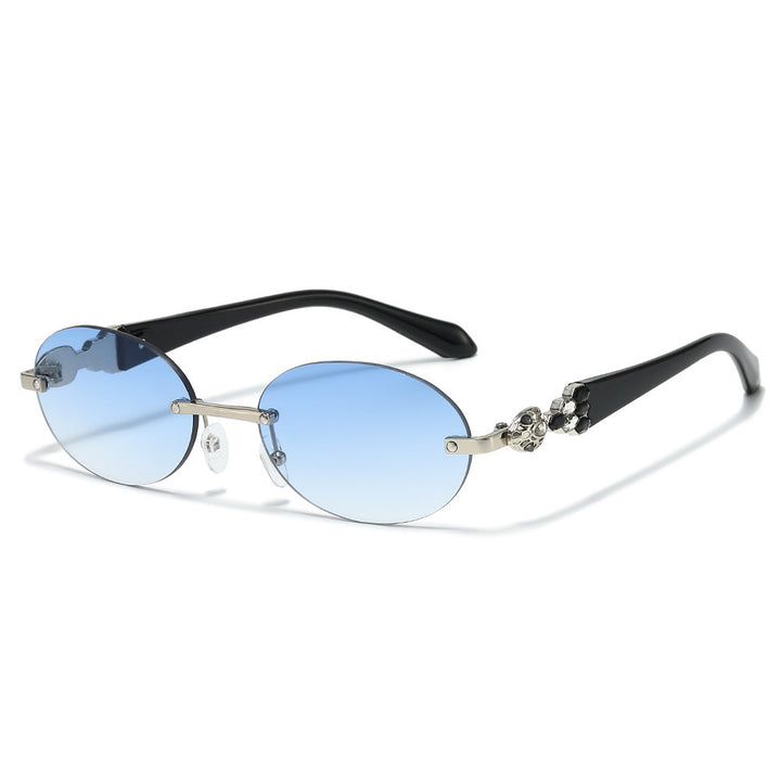 Fashion-Forward Decorative Oval Sunglasses Kalsten