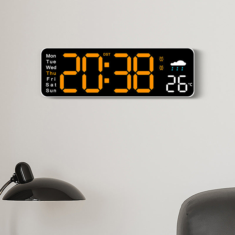 Digital radio alarm clock with temperature and day of the week display Kalsten