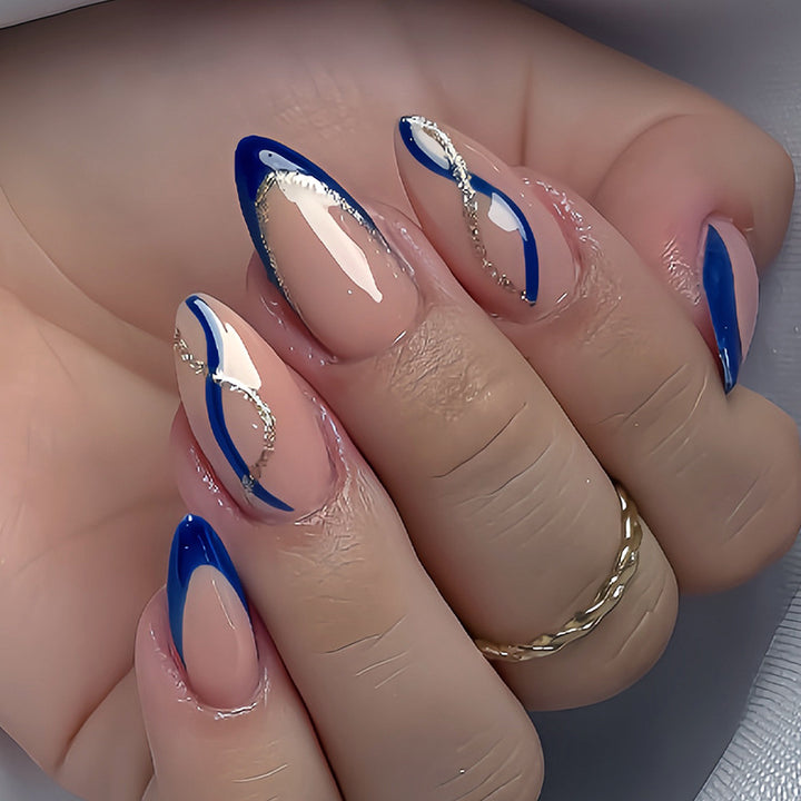 Artistic French Tip Nail Enhancements Kalsten