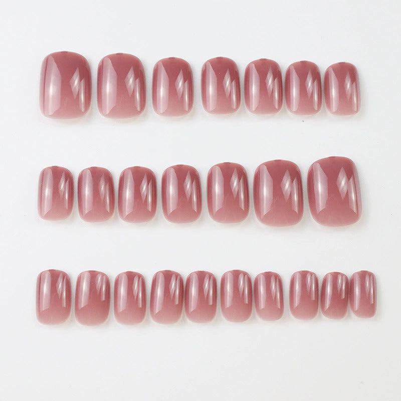 Glossy Natural Finish Press-On Nails Kalsten 1790727561