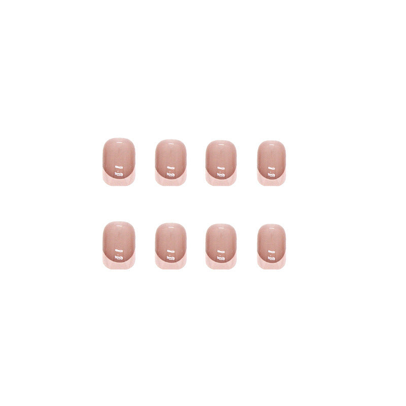 Classic French Tip Press-On Nail Set Kalsten