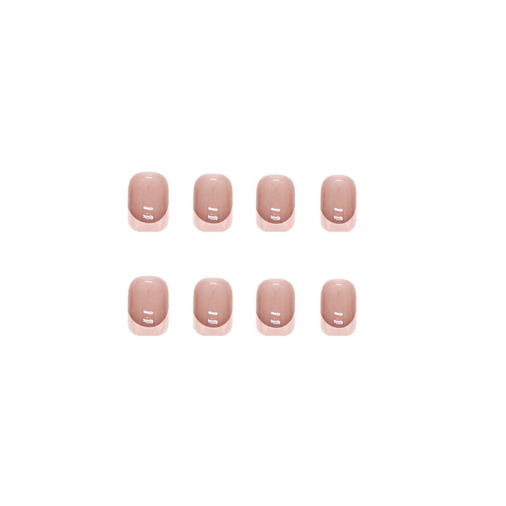 Classic French Tip Press-On Nail Set Kalsten