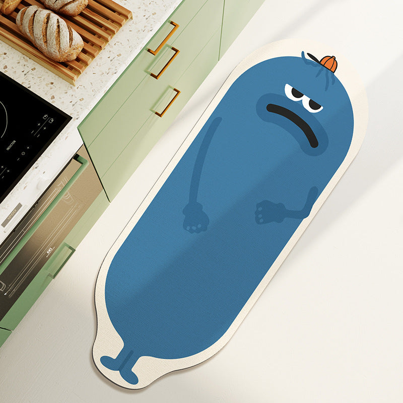 Cartoon Banana-Shaped Bath Mat