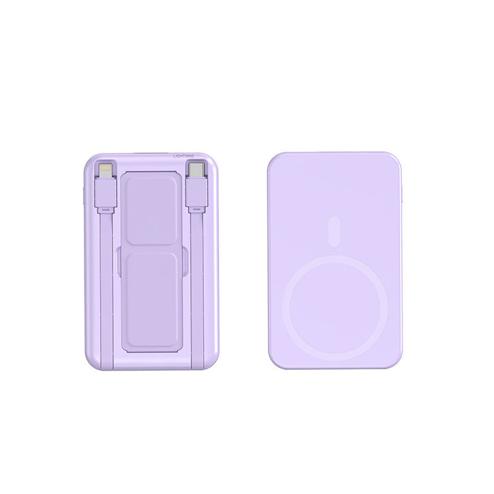 Portable power bank with integrated Qi charging function and digital capacity display Kalsten