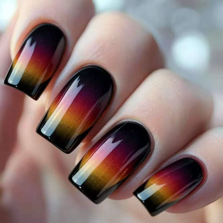 Creative artificial nails in elegant ombre design Kalsten