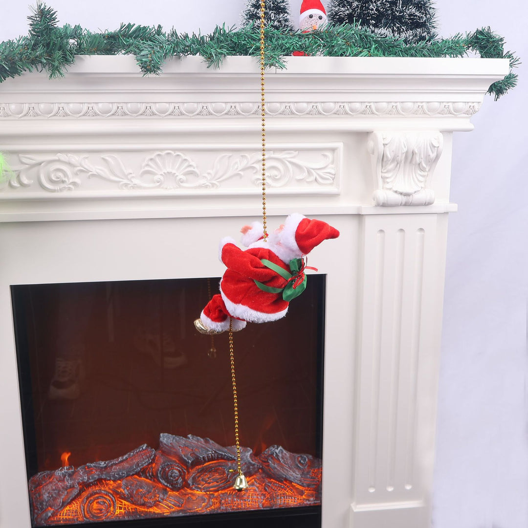 Decorative Santa Claus figurine with reflection ornament