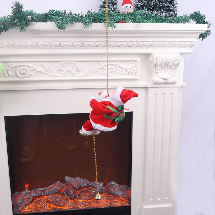 Decorative Santa Claus figurine with reflection ornament