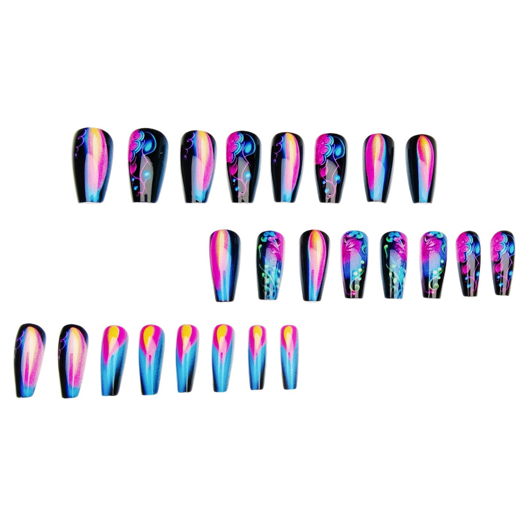 Artistic Glow-In-The-Dark Nail Art Kalsten