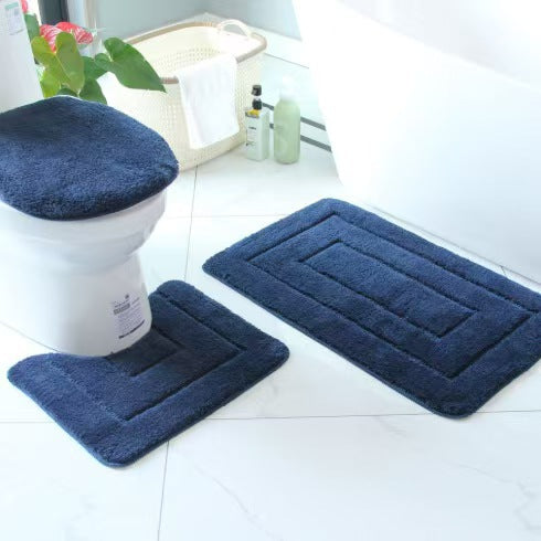 Plush Bath Mat Set Kalsten