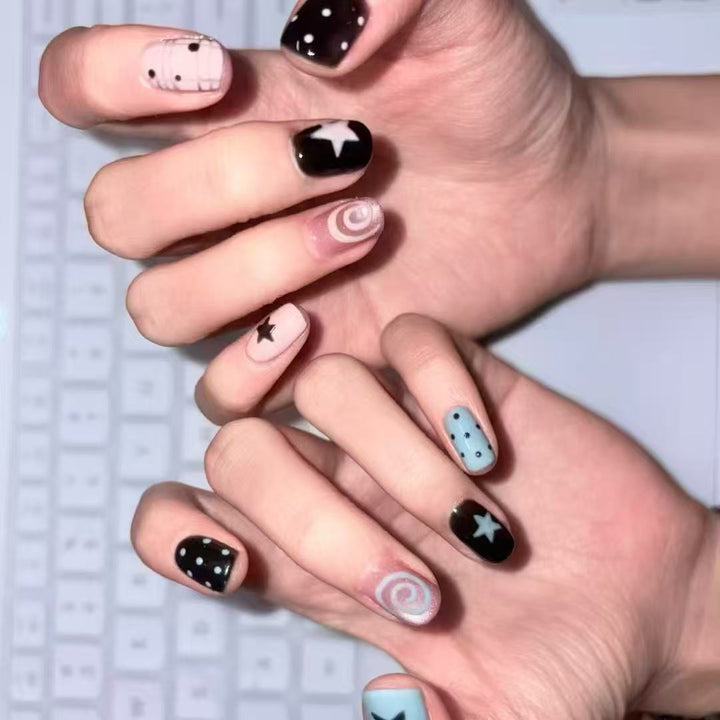 Elegant French Tip Press-On Nail Set Kalsten