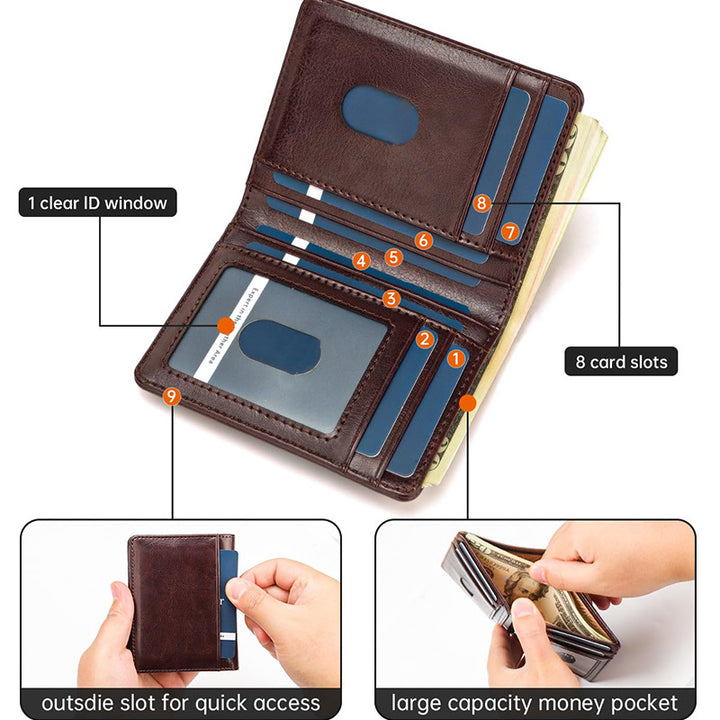 Compact Leather Card Holder Kalsten