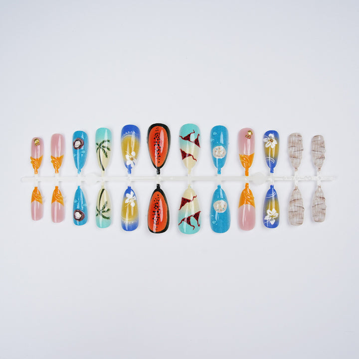 Nail art set with maritime motif Kalsten