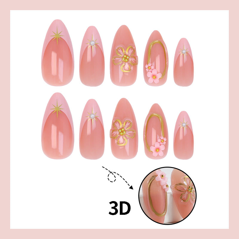 Art Nail Set with Blooming Designs Kalsten