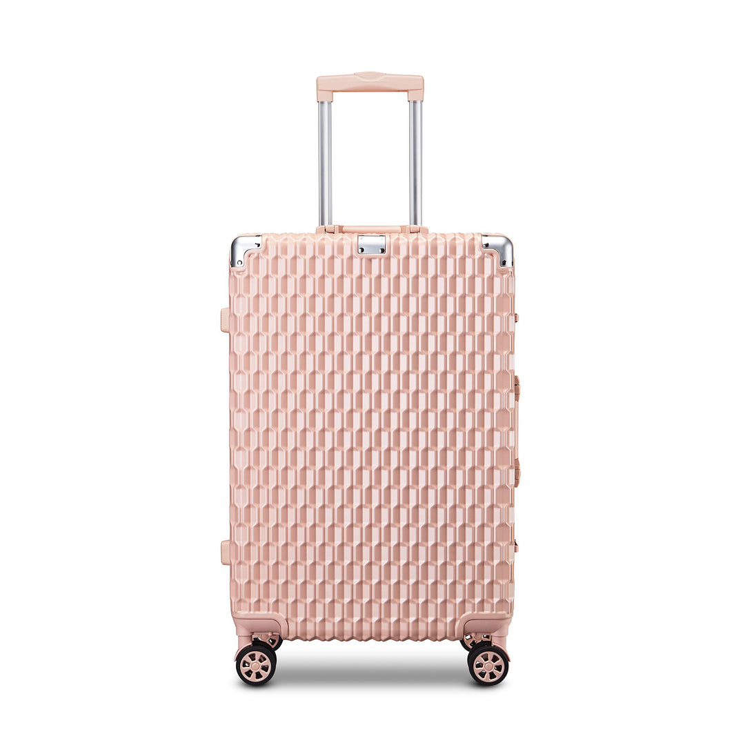 Unisex Honeycomb Textured Hard Shell Travel Suitcase Kalsten