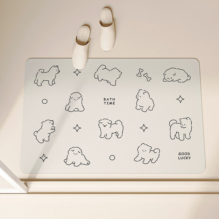 Cute Panda-shaped Bath Mat