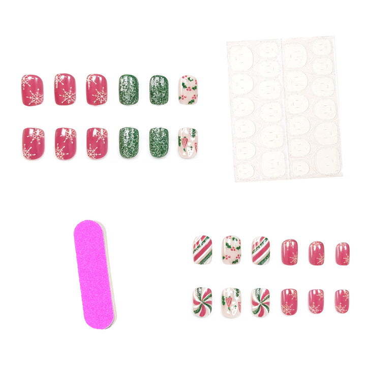 Festive Holiday Nail Art Set Kalsten