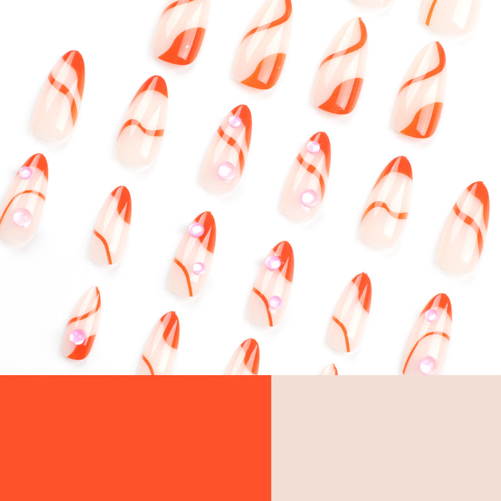 Artful Nail Extensions with Modern Accents Kalsten