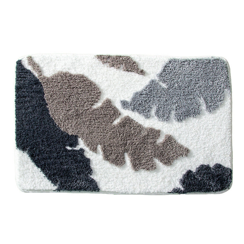 Leaf Print Bath Mat Kalsten
