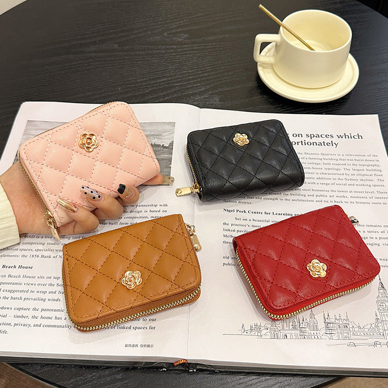 Quilted Zippered Card Holder