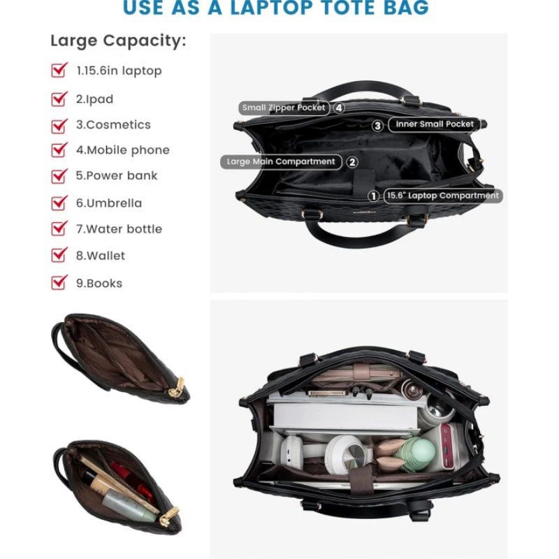 Insulated Multi-Compartment Tote Bag Kalsten