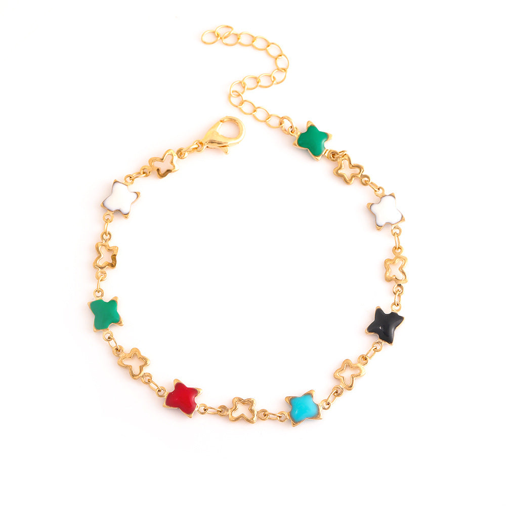 Colorful Star Charm Bracelet Kalsten