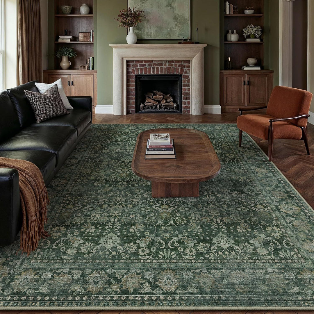 Luxurious Vintage Floral Pattern Area Rug