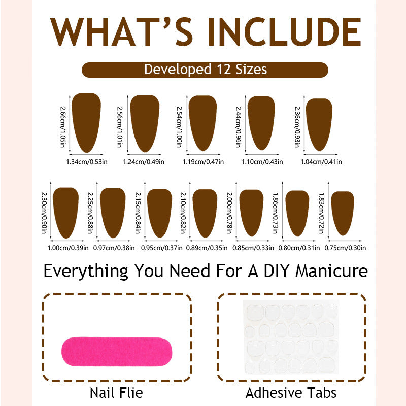 Trendy Press-On Nail Set Kalsten
