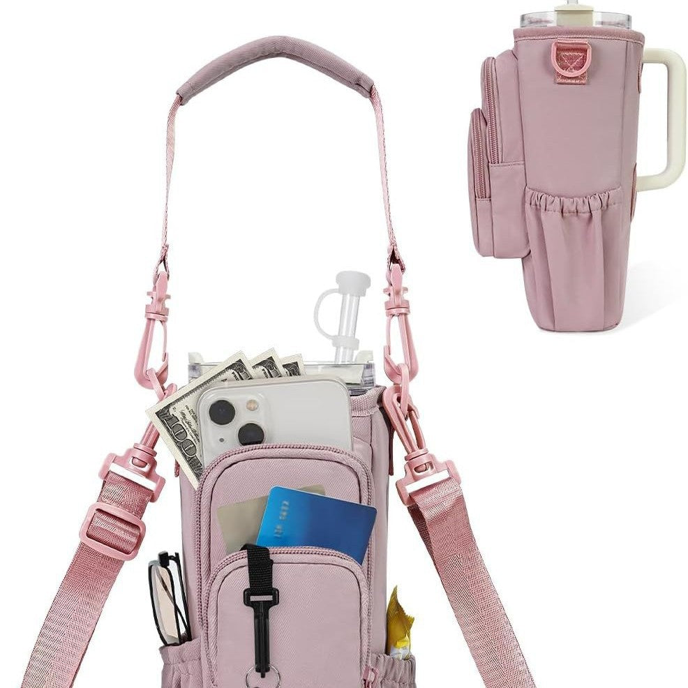 Practical crossbody bag with versatile compartments and a removable cup holder Kalsten