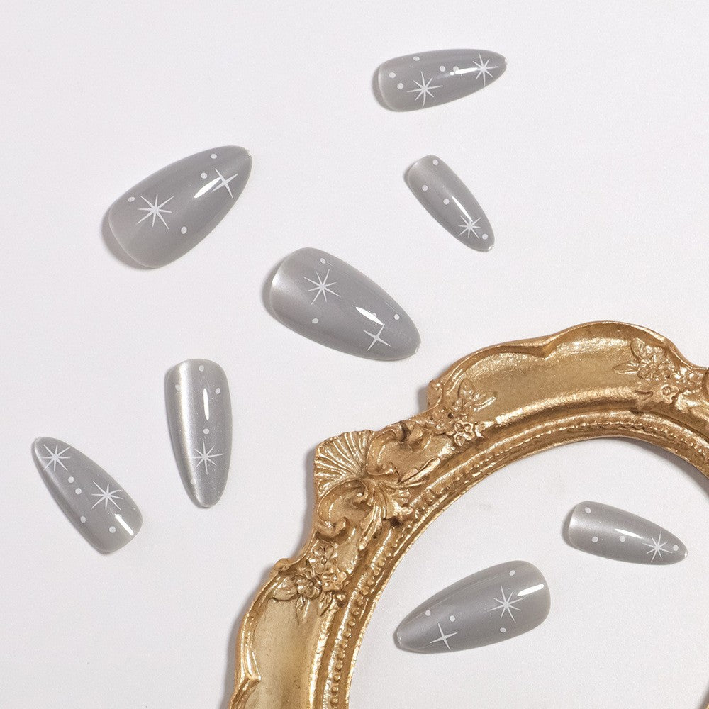 Glossy Starry Nail Art Kalsten