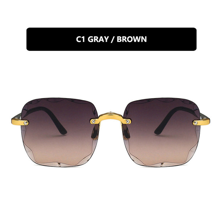 Women's trendy square sunglasses with luxurious metal frame Kalsten