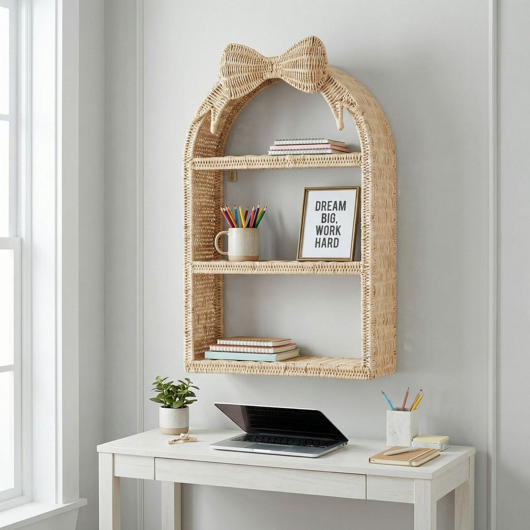 Basket shelf with bow motif Kalsten
