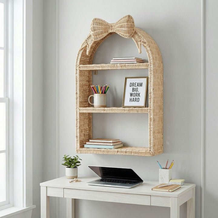Basket shelf with bow motif Kalsten