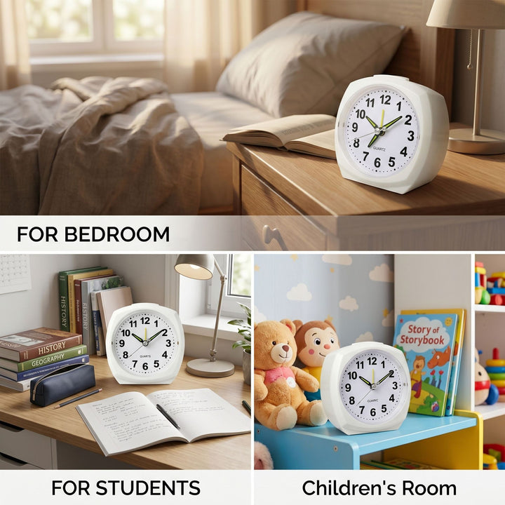 Analog alarm clock with night light and snooze function Kalsten
