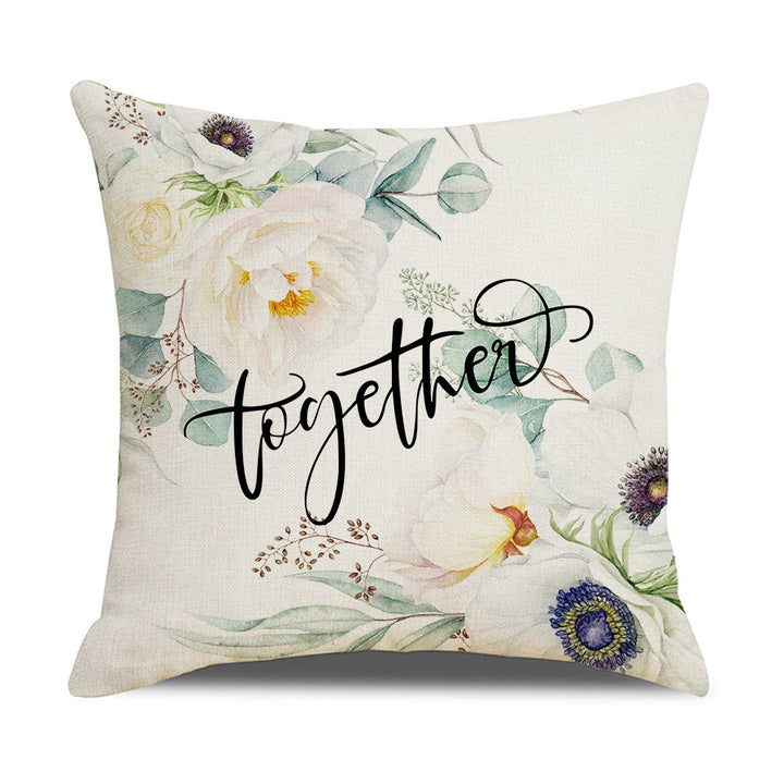Women's Elegant Cushion Cover with Floral Designs Kalsten