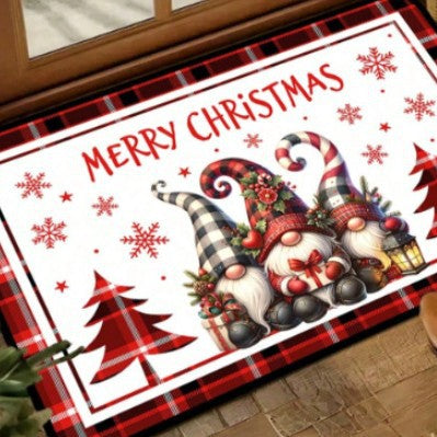 Floral Themed Welcome Mat Kalsten