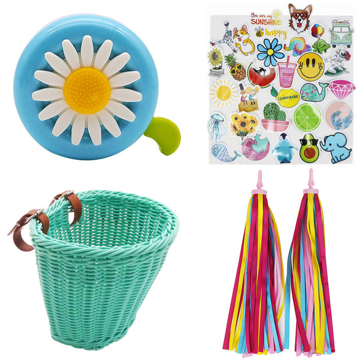 Decorative Woven Bike Basket Kalsten